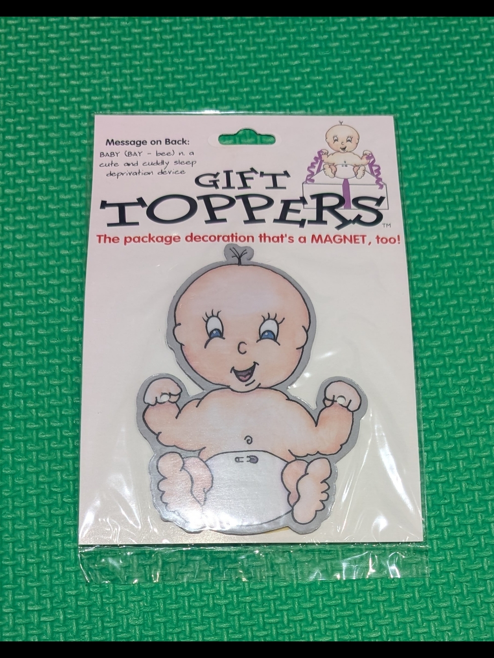 Vintage Baby Magnet Gift Topper